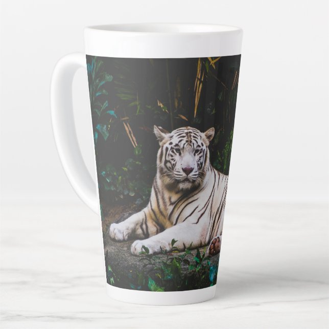 Caneca De Café Latte Tigre (Ângulo esquerdo)
