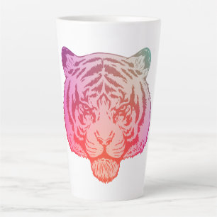 Caneca De Café Latte Tigre de Neon