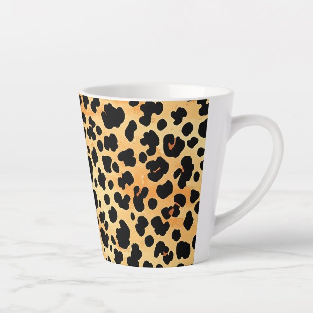 Caneca De Café Latte Tigre Impressão de café Mug (Direita)