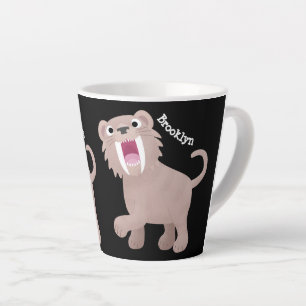 Caneca De Café Latte Tigre Smilodon de Tigre de Saber