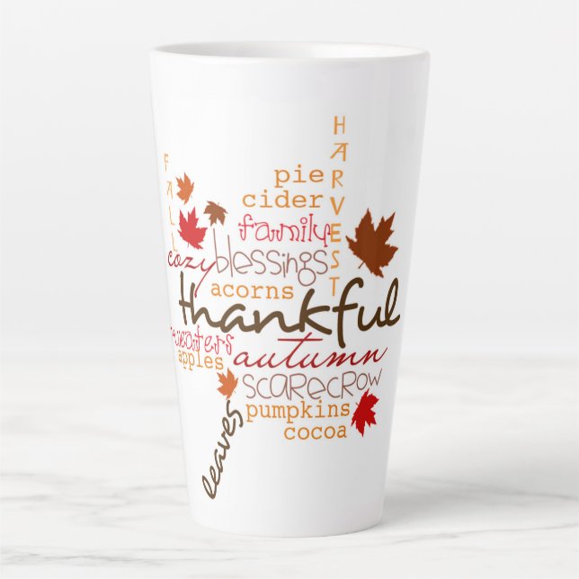 Caneca De Café Latte Tipografia (Frente)