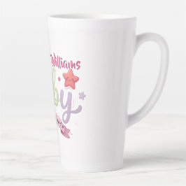 Caneca De Café Latte Tipografia de Bebê Fofo – Você é tão amado