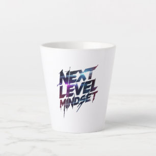 Caneca De Café Latte Tipografia Futurista com Falha para o Sucesso