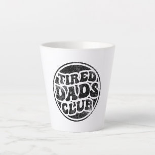 Caneca De Café Latte Tired Pais Club Funny