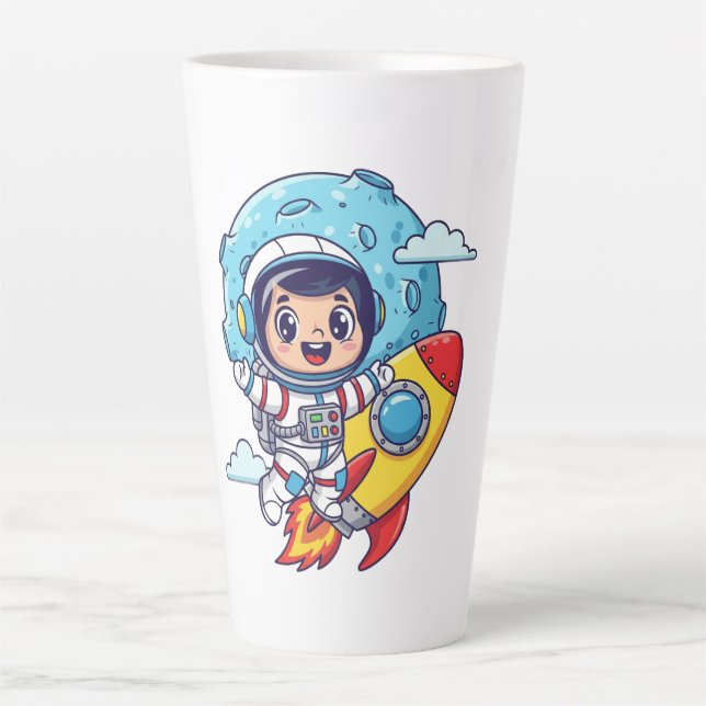 Caneca De Café Latte To the moon (Frente)