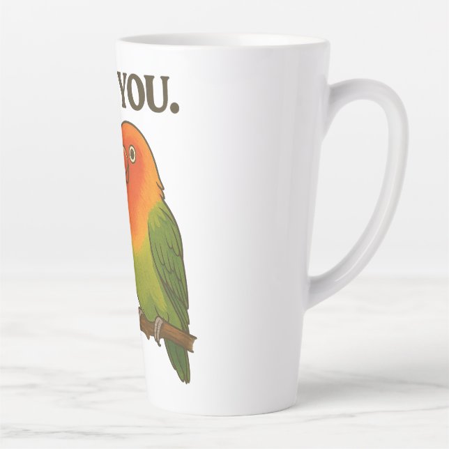 Caneca De Café Latte Together Forever Lovebirds (Direita)