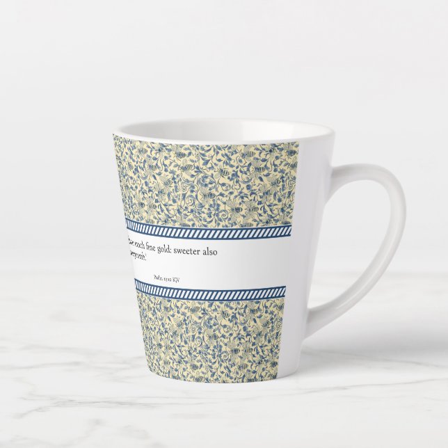 Caneca De Café Latte Toile Springtime (Direita)