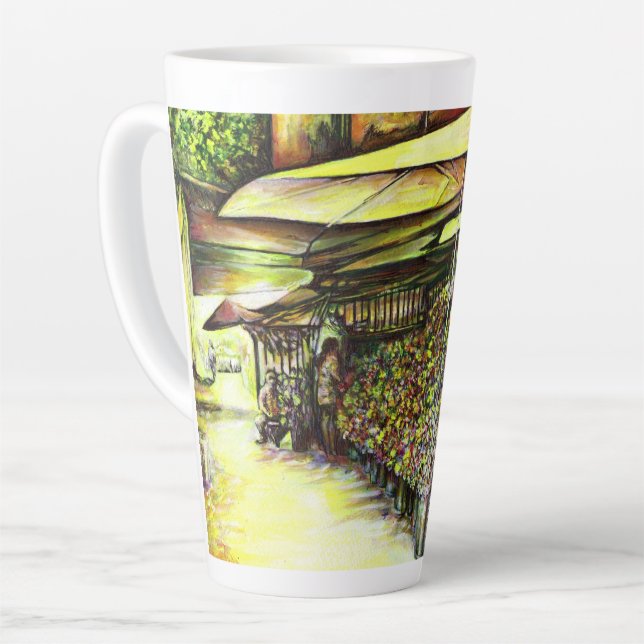 Caneca De Café Latte Tomada de Posse de Optices (Ângulo esquerdo)