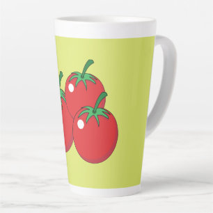 Caneca De Café Latte Tomate Vermelho
