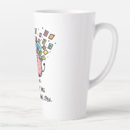 Caneca De Café Latte Too Many Tabs Open – Funny Brain