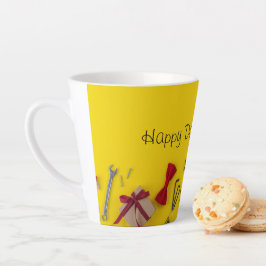 Caneca De Café Latte Tools, Screws, and a Good Coffee