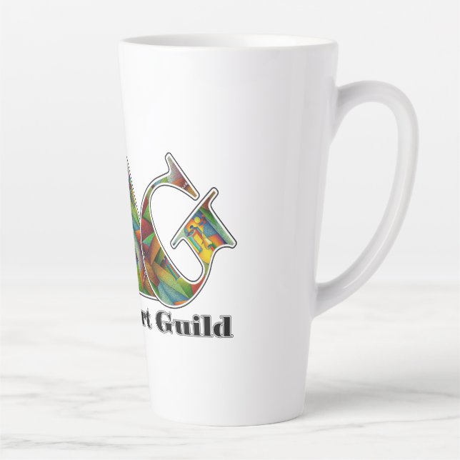 Caneca De Café Latte Topeka Art Guild Latte Cup (Direita)
