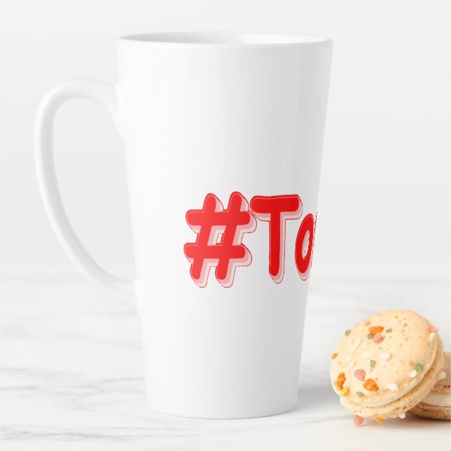 Caneca De Café Latte "#Toronto" Design. Comprar Agora (In Situ)