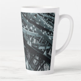 Caneca De Café Latte Torre Eifel Paris Steel e o céu