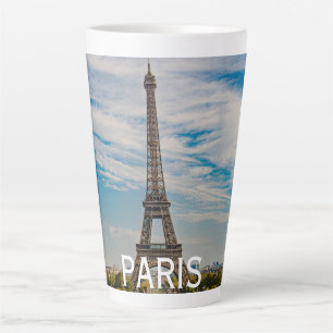 Caneca De Café Latte Torre Eiffel em Paris