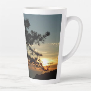 Caneca De Café Latte Torrey Pine Sunset I California Landscape