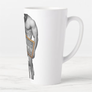 Caneca De Café Latte Tradição de Ação de Graças da SlipperyJoe's homem 