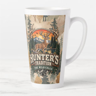 Caneca De Café Latte Tradição dos Caçadores