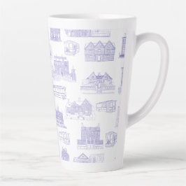 Caneca De Café Latte Trama de Torre de Salem Histórica