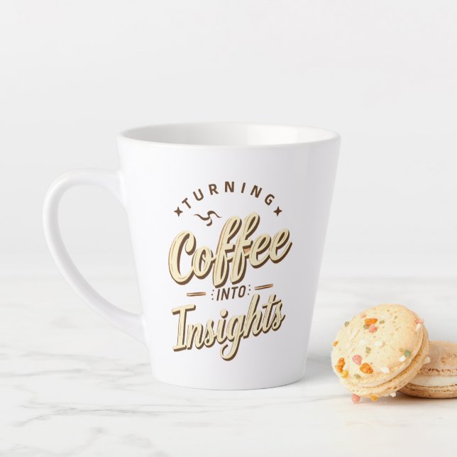 Caneca De Café Latte Transformando Café em Humor de Dados Insights (In Situ)