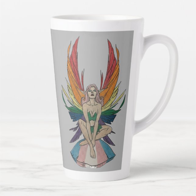 Caneca De Café Latte Transgender Faerie  (Direita)