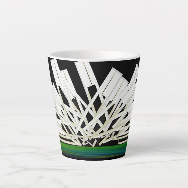 Caneca De Café Latte Travesseiro de Ênfase MIDNIGHT KEYS (Frente)