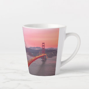 Caneca De Café Latte Travesseiro decorativo da ponte ouro