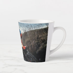 Caneca De Café Latte Travesseiro decorativo de motociclista