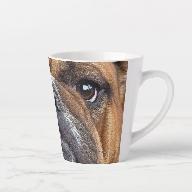 Caneca De Café Latte Travesseiro decorativo Inglês Bulldog (Direita)