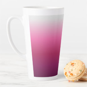 Caneca De Café Latte trendy magenta maroon marsala burgundy ombre