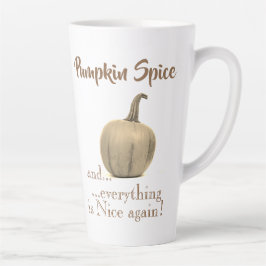 Caneca De Café Latte Trendy Ouro Pumpkin Spice