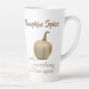 Caneca De Café Latte Trendy Ouro Pumpkin Spice