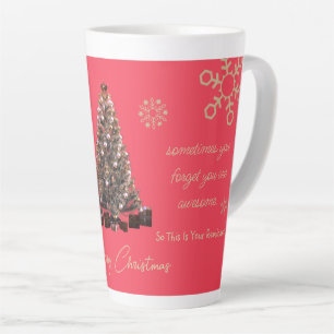 Caneca De Café Latte Trendy Você É Um Feliz Natal
