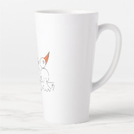 Caneca De Café Latte Três aves no arame