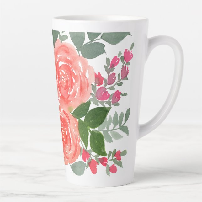 CANECA DE CAFÉ LATTE TRÊS ROSAS (Direita)