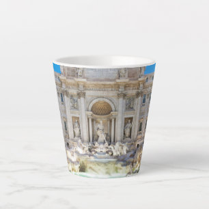 Caneca De Café Latte Trevi fountain