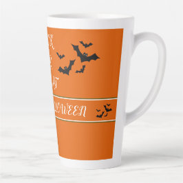 CANECA DE CAFÉ LATTE TRICK OU TRATAR A FELIZ METADE