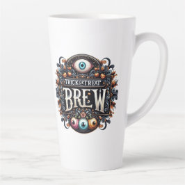 Caneca De Café Latte Trick ou Tratar Breve