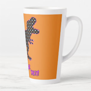 Caneca De Café Latte Trick RAWR Treat! - Halloween Tyrannosaurus Rex