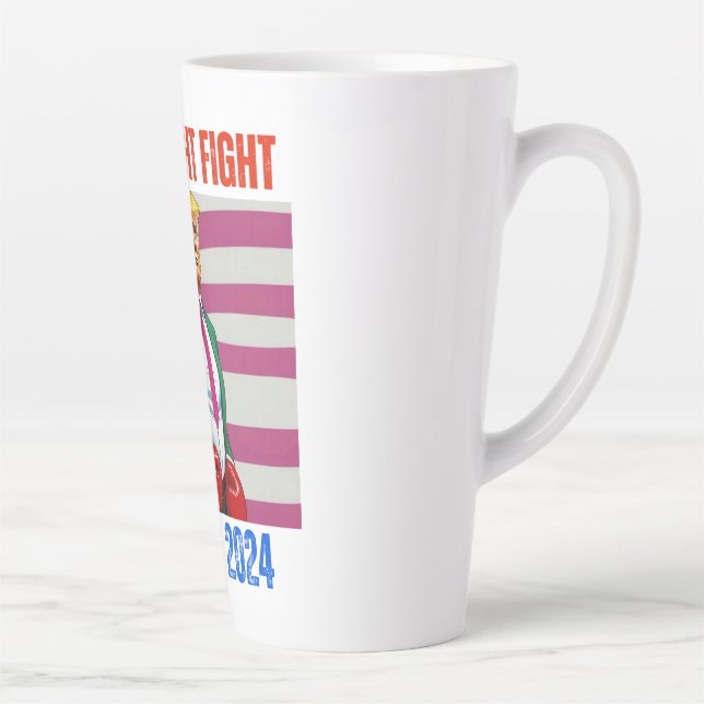 CANECA DE CAFÉ LATTE TRUMP 2024 LUTA CONTRA A LUTA (Direita)