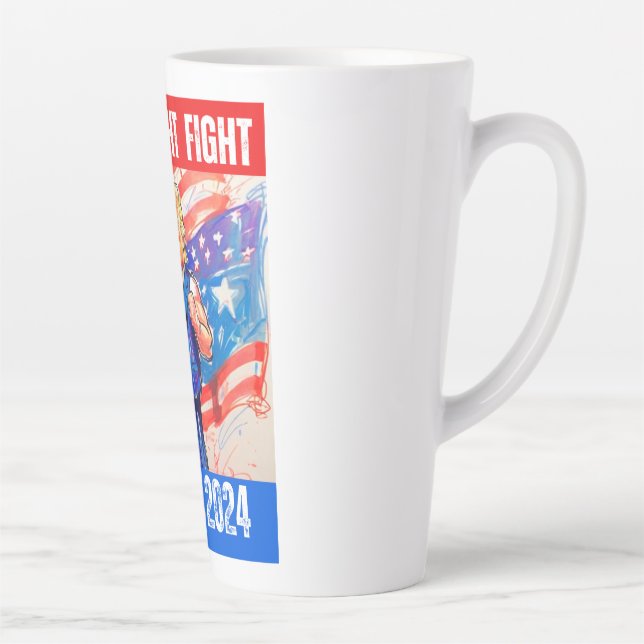 CANECA DE CAFÉ LATTE TRUMP 2024 LUTA CONTRA A LUTA (Direita)