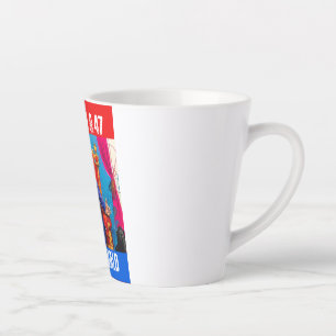 CANECA DE CAFÉ LATTE TRUMP 45 & 47 - KING DONALD