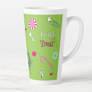 Caneca De Café Latte Truque Ou Tratar! Doce Morte E Doces!