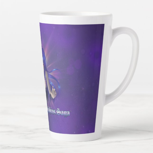Caneca De Café Latte TSDS: Rainha Irana Delphi Cobrir Arte (Direita)