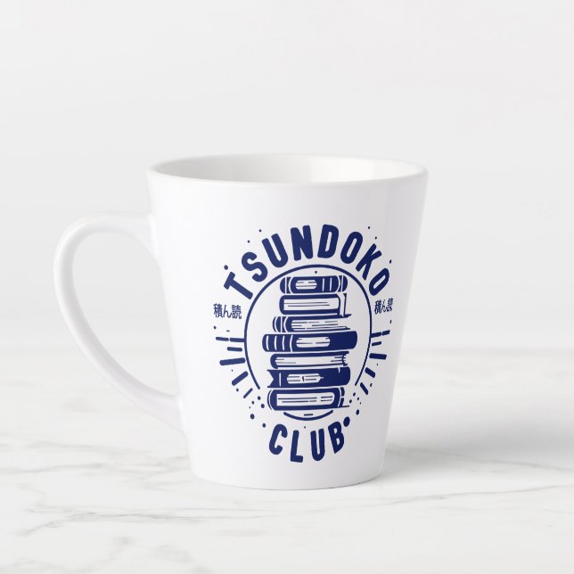 Caneca De Café Latte Tsundoku Club Book Lovers Bibliophile Booktok  (Esquerda)