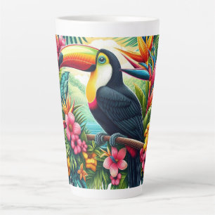 Caneca De Café Latte Tucano tropical/de selva