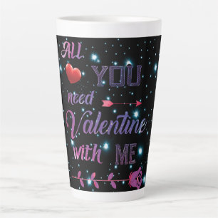 Caneca De Café Latte Tudo Que Precisa É Namorados Comigo