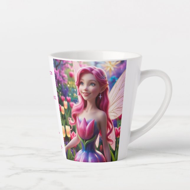 Caneca De Café Latte Tulip Fairy (Direita)