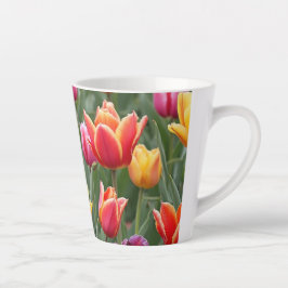 Caneca De Café Latte Tulipas Holandesas