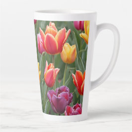 Caneca De Café Latte Tulipas Holandesas